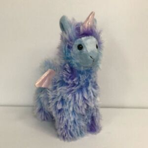 aurora world sparkle tales 8 inch llamacorn llama‎ blue purple fluffy